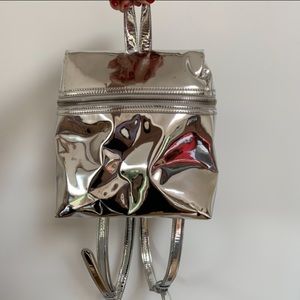 Kara Silver Small Mirror Backpack